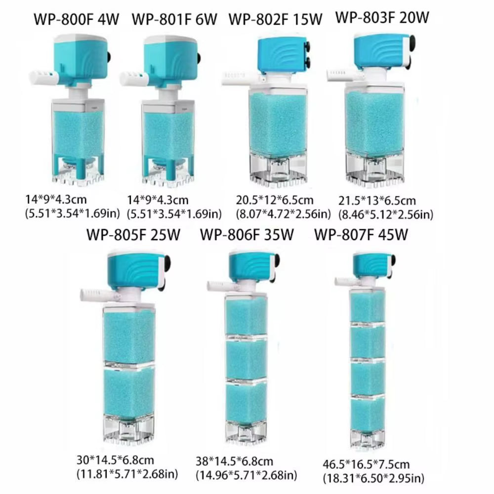 Aquaspin Pro Filter – 360° Silent Power for Crystal-Clear Aquariums